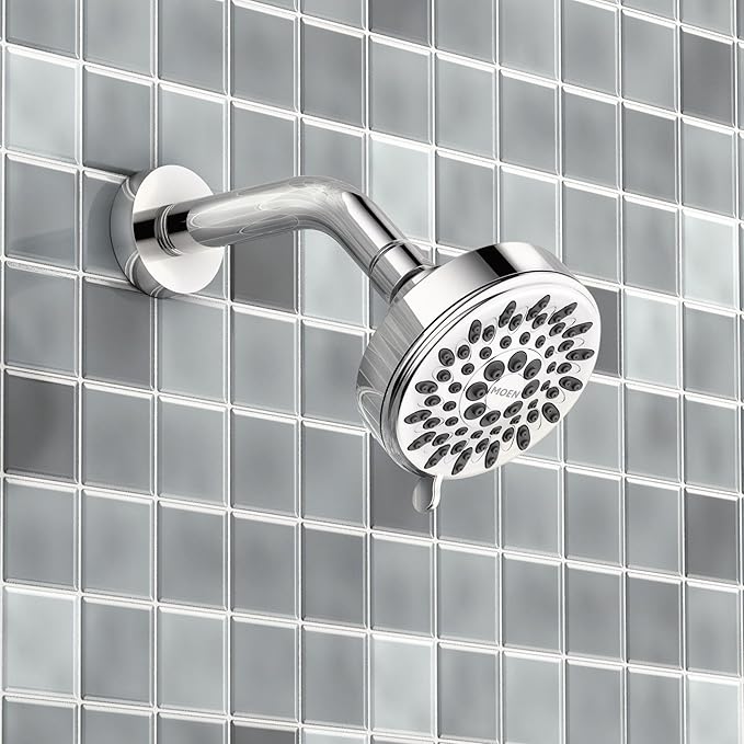 Moen Ignite Chrome Five-function Shower Head With 2.5 GPM High-Pressure Spray, 20090 (Pack of 3)