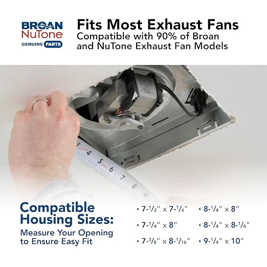 Broan-NuTone RCM700 Magnetic Universal CleanCover™ Bath Fan Replacement Grille