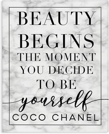 Inspirational Quote Glam Floral Cityscape, 16 x 20 Inch Canvas Wall Art | Stupell Industries · By Lil' Rue · Ready to hang · Great for bedroom or office · Made in USA