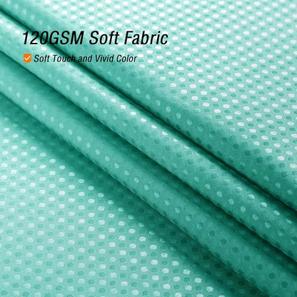 Teal Ombre Fabric Shower Curtain for Bath Decor, 72 x 72 | Teal Gradient Fabric Shower Curtain, Cloth-Textu Bathroom Curtains Shower Set, Water Repellent and Machine Washable