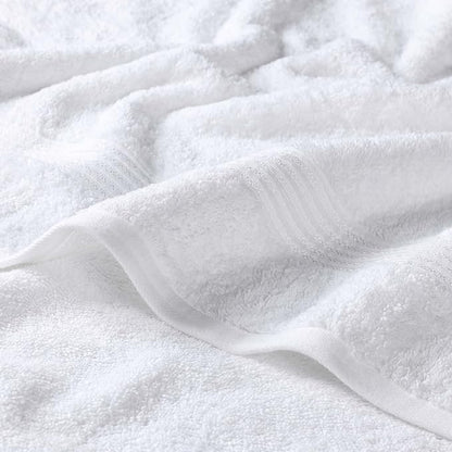 Superior Egyptian Cotton 4-Piece Bath Towel Set for Shower, Bath, Spa, Resort, Hotel, Soft Body Towels, Airbnb Essentials, Apartment, Dorm, Quick Dry, Absorbent, Bathroom Basics, White