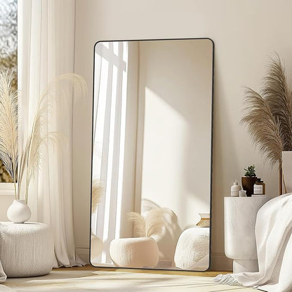 Bathroom Vanity Mirror, Black Framed Mirror for Over Sink, 55x30 | HD glass, distortion-free for makeup and grooming, Sturdy frame, all mounting hardware, hangs horizontal or vertical