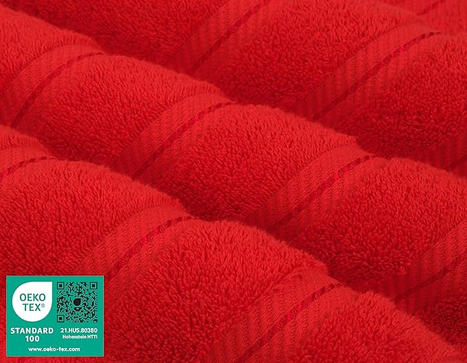 American Soft Linen 35x70 Jumbo Large Bath Towel, 600 GSM 100% Cotton Turkish Bath Sheet, Oversized Luxury Bath Towel for Bathroom Beach and Pool, Red
