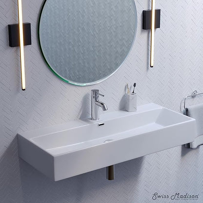 Claire 40” Rectangle Wall-Mount Bathroom Sink