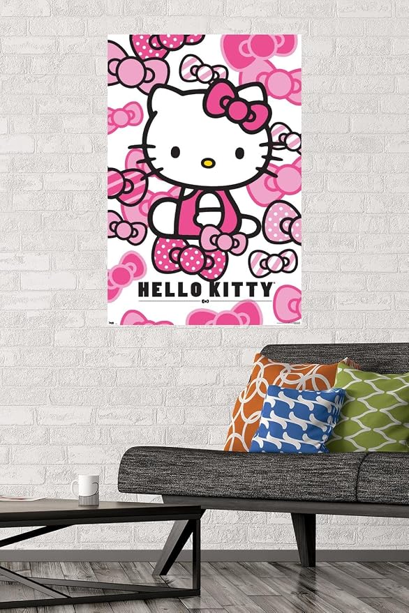 Trends International Hello Kitty Bows Wall Poster 22.375" X 34"