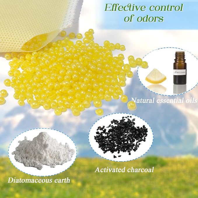 PurifyLogix 12 PCS Cat Toilet Odor Remover Refills for Whisker OdorTrap Pod | Cat Toilet Odor Eliminates Deodorant for Litter-Robot and Traditional Litter Boxes, Lemon Scented