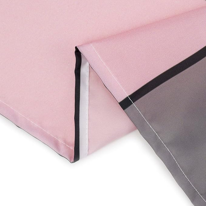 HVEST Pink Geometric Shower Curtain with Hooks,Grey Black and White Abstract Geometric Modern Shower Curtain for Bathroom,72X72 inches Mid Century Minimalist Bathroom Curtains Shower Set