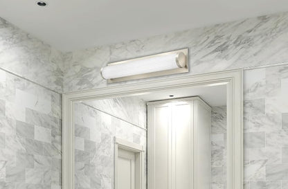 Lithonia Lighting FMVTRL 24IN MVOLT 30K 90CRI BN M4 LED Traditional Round Vanity Light, 3000k, 18 watts, 2-Foot, Brushed Nickel