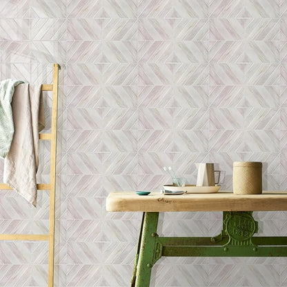 STICKGOO Herringbone Peel and Stick Backsplash, Eurasian Wood, 10 Sheets | 12.6 x 9.7 in, Thicker Rectangular Vinyl Stick-On Wall Tiles, Easy Alignment, Waterproof, Easy to Clean, Kitchen/Bathroom