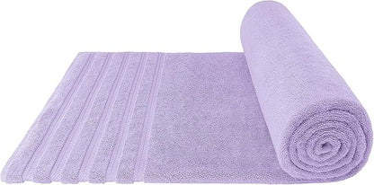 American Soft Linen 35x70 Jumbo Large Bath Towel, 600 GSM 100% Cotton Turkish Bath Sheet, Oversized Luxury Bath Towel for Bathroom Beach and Pool, Lilac