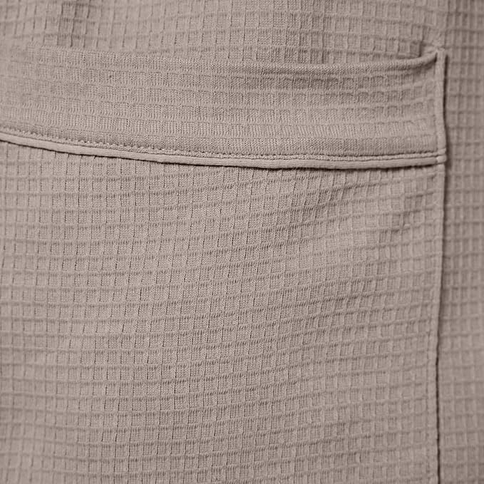 Amazon Essentials Women's Lightweight Cotton Waffle Mid-Length Bathrobe (Available in Plus Size)