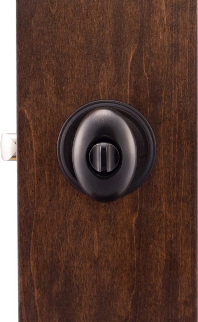 Copper Creek EK2030TB Egg Door Knob, Privacy Function, 2 Pack, in Tuscan Bronze