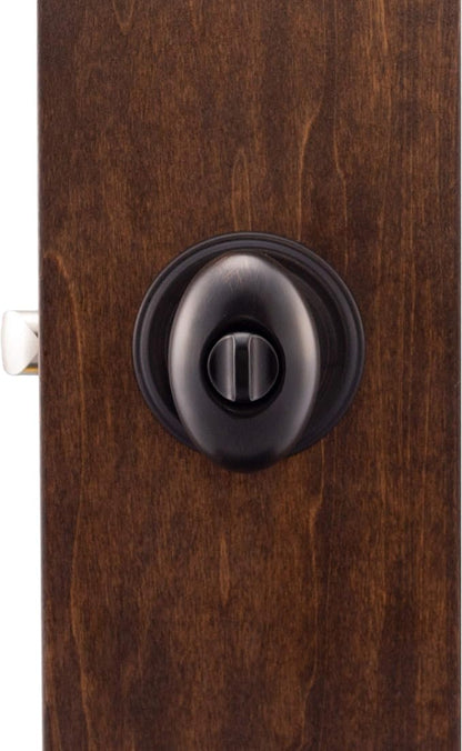 Copper Creek EK2030TB Egg Door Knob, Privacy Function, 2 Pack, in Tuscan Bronze