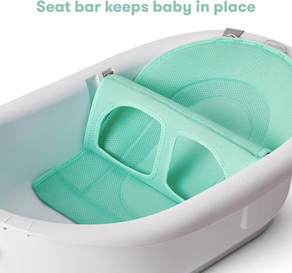 Frida Baby 4-in-1 Grow-with-Me Baby Bathtub, Baby Tub for Newborns to Toddler with Removable Bath Seat & Backrest for Bath Support in Tub
