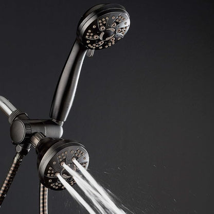 AquaDance Oil Rubbed Bronze High Pressure 3-Way 48-Setting Rain/Handheld Shower Head Combo – Angle Adjustable, Anti-Clog Jets, Tool-Free Installation-USA Standard Certified/Top U.S. Brand | Enjoy Two 6-Setting Rain & Hand Showerheads Separately or Toge...