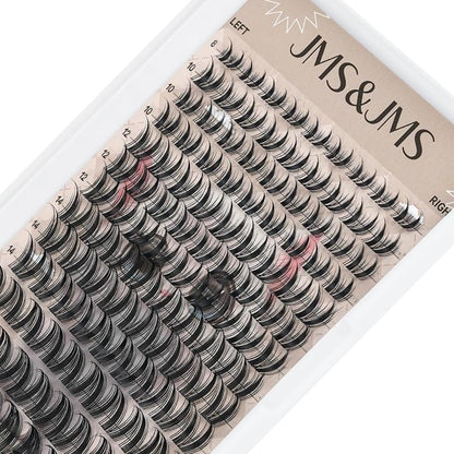 JMS&JMS Cat Lash Clusters Bunny Style Anime Eyelashes Spikes Lash Clusters | C Curl 8-18mix Invisible Band Lash Clusters Cat Wispy Natural Lashes Clusters for DIY at Home