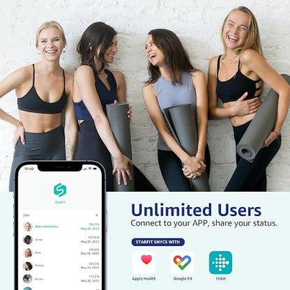 Posture Body Fat Scale, Extra Large Display Digital Bathroom Wireless Weight Scale Composition Analyzer with Heart Rate Heart Index & Body Shape Index with Free APP 400Lb Black