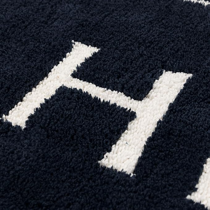 Mohawk Home His Casual Novelty; Solid Navy Blue 1' 5" X 2' Bath Mat Perfect for Bathroom