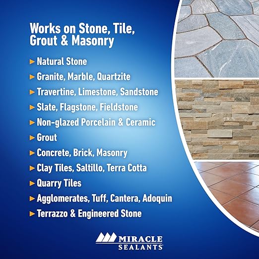 Miracle Sealants 511 Seal & Enhance Premium Enhancing Sealer for Stone & Tile, Gallon