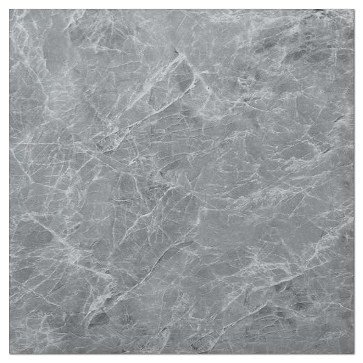 Art3dwallpanels Peel and Stick Floor Tile 30-Pack 12x12 inch Grey Marble | Self Adhesive, Waterproof Vinyl Flooring, Marble Pattern, for Kitchen, Dining Room, Bedrooms, Cover 30 Sq. Ft