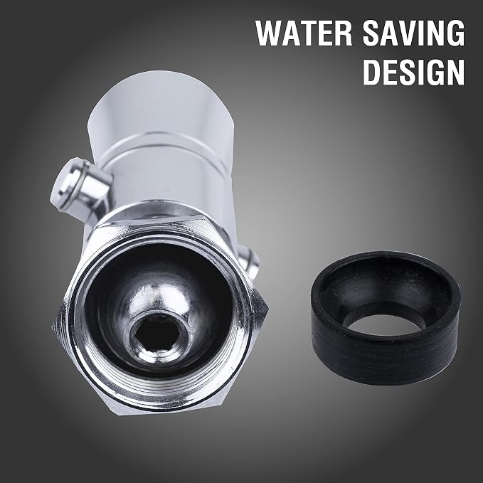 LDR Industries 520 1100CP-18 Water Saving Showerhead with Push Button Flow Control, Chrome Plated Brass