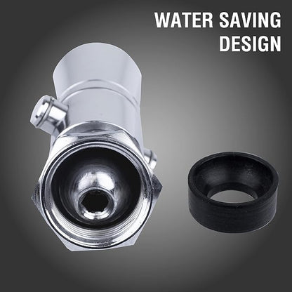 LDR Industries 520 1100CP-18 Water Saving Showerhead with Push Button Flow Control, Chrome Plated Brass