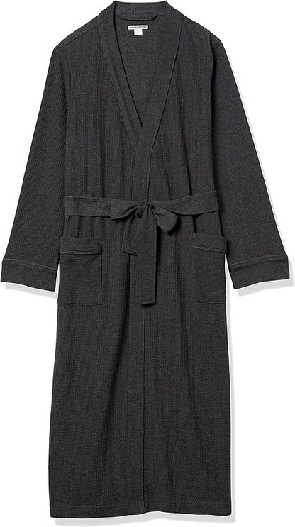 Amazon Essentials Women's Lightweight Waffle Full-Length Bath Robe (Available in Plus Size)