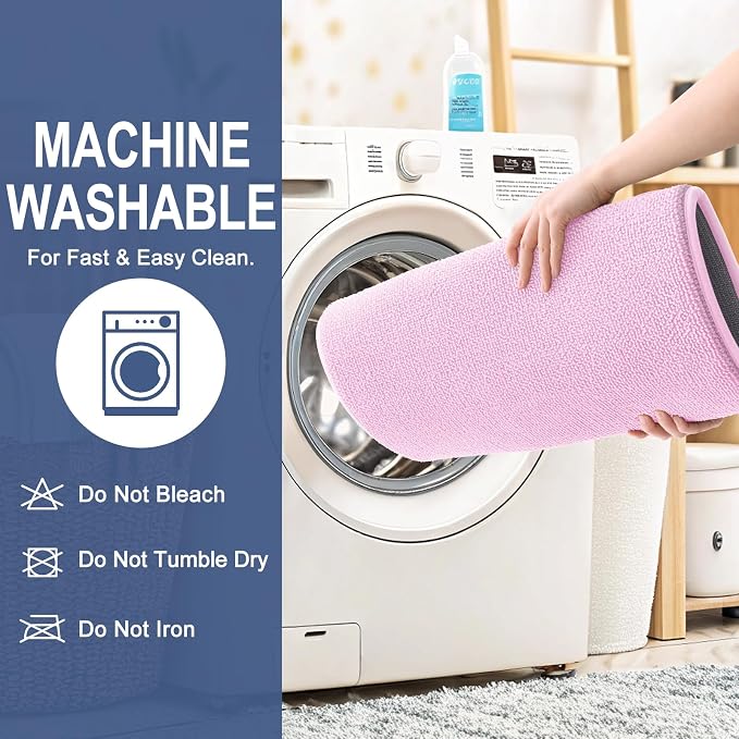 OLANLY Thick Memory Foam Bathroom Rugs 30x20, Soft Absorbent Bath Mat, Pink | Quick Dry Bath Rugs, Non-Slip Carpet, Machine Washable Mats for Bathroom Floor, Tub and Shower, Home Decor Accessories