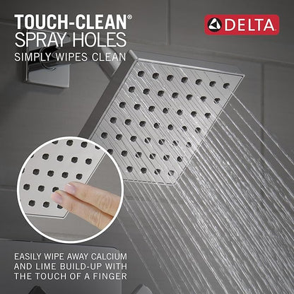 Delta Velum 14 Series Shower Faucet Set, Chrome Shower Head and Handle Set, Valve Trim Kit, Chrome T14237 (Valve Not Included)