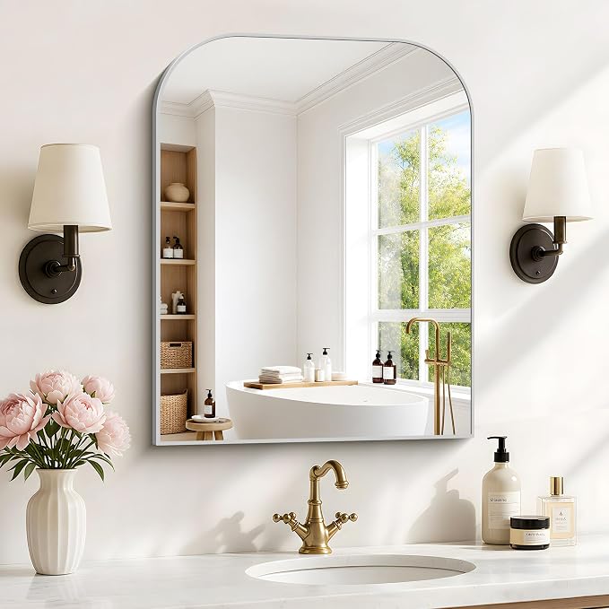 YIROMAN Bathroom Mirrors for Over Sink,24"x30" Silver Bathroom Vanity Mirror