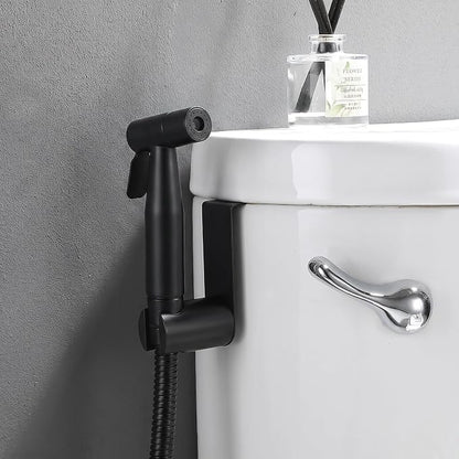 Premium Handheld Bidet Spray for Toilet | Adjustable Water Pressure | Leak-Proof Stainless Steel Toilet Bedit Sprayer | Muslim Shower | Cloth Diaper Washer Extra 1 Bidet Sprayer (Black)