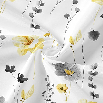 Extra Long 3 in 1 Shower Curtain Set, 72x84 | Extra Long 3 in 1 Shower Curtain Set, PEVA Liner Set & 12 Double Sided Steel Hooks, Waterproof Fabric Bathroom Curtain