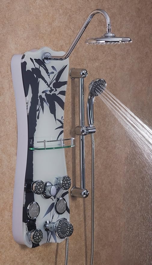 1101 Colonial Shower Spa, Black Bamboo