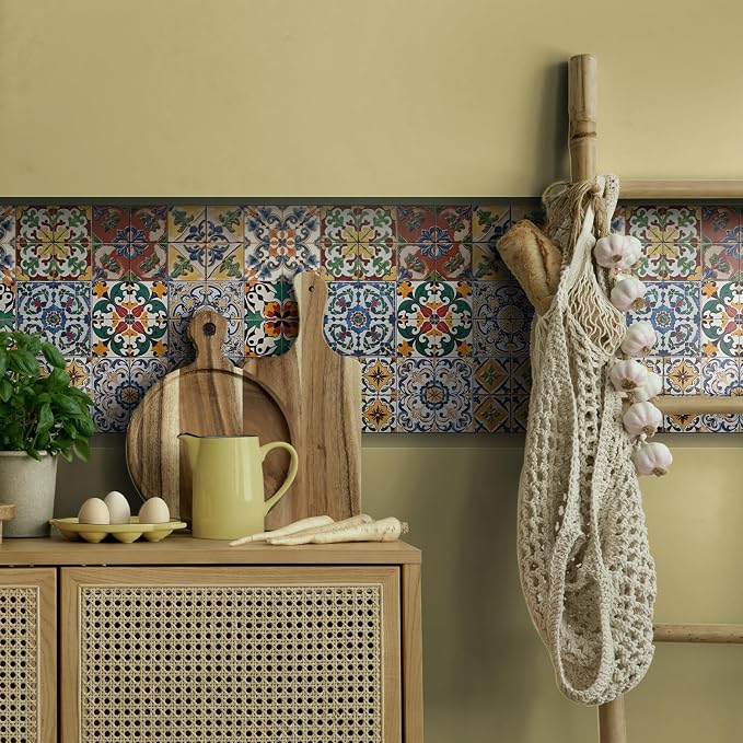 12Pcs Back Splash Peel-Stick,Waterproof 6x6 Tiles Decal | 1.6mm-Thick FOAM+PE Tile Stickers,Stick on Tiles for Kitchen Wall,Bathroom,Cabinets