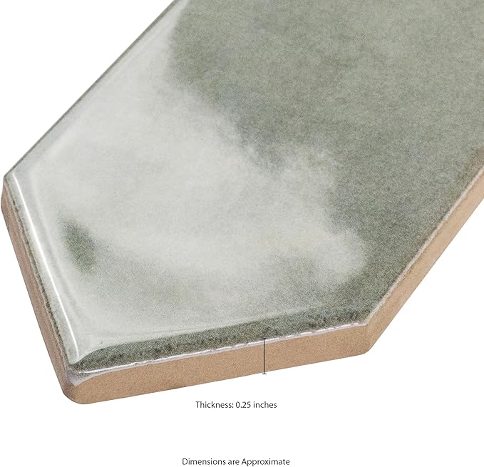 MSI Renzo Jade 2.5x13 in. Glossy Ceramic Picket Wall Tile – Bathroom, Kitchen Backsplash, Accent Wall, Shower Walls