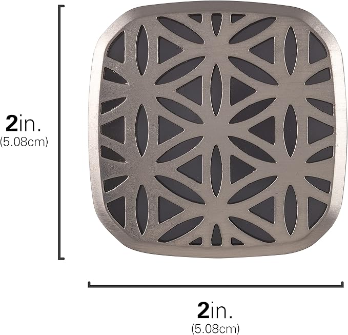 Lights By Night Decorative LED Night Light, Brushed Nickel Flower Design | Plug-in, Dusk to Dawn Sensor, UL-Certified, Home Decor, Ideal for Bedroom, Bathroom, Kitchen, Hallway, 54744, 2 Pack