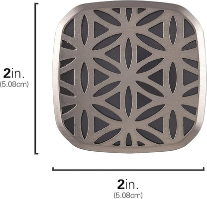 Lights By Night Decorative LED Night Light, Brushed Nickel Flower Design | Plug-in, Dusk to Dawn Sensor, UL-Certified, Home Decor, Ideal for Bedroom, Bathroom, Kitchen, Hallway, 54744, 2 Pack