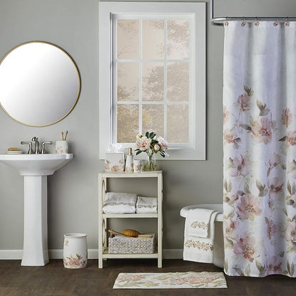 SKL Home Saturday Knight Misty Floral Shower Curtain, Pink/Multi