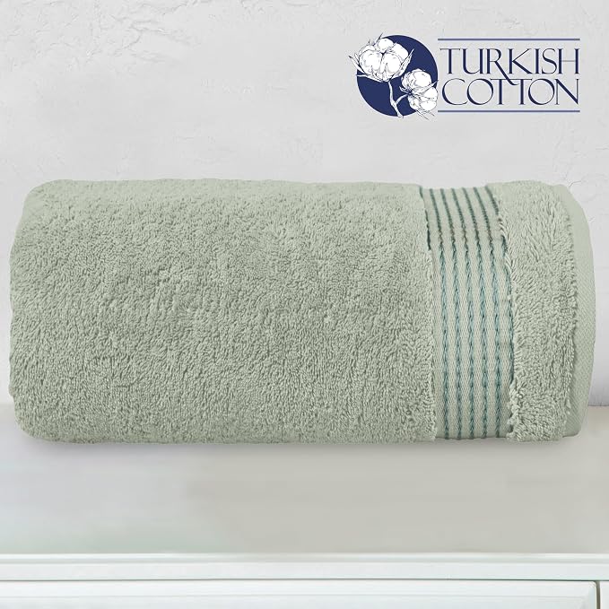 Elegant Comfort Premium Super Soft Highly Absorbent 1 Piece Oversized Bath Sheet - 40" x 80" inch, Luxurious Hotel Spa Quality 100% Turkish Cotton Extra Large Bath Towels for Adults, Mint Green