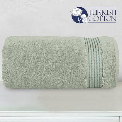 Elegant Comfort Premium Super Soft Highly Absorbent 1 Piece Oversized Bath Sheet - 40" x 80" inch, Luxurious Hotel Spa Quality 100% Turkish Cotton Extra Large Bath Towels for Adults, Mint Green