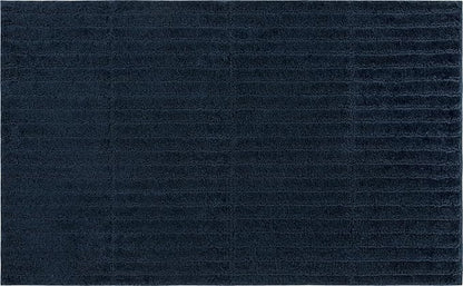 Mohawk Home Sanctuary Casual Solid Navy Blue 1' 8" X 2' 10" Bath Mat Perfect for Bathroom
