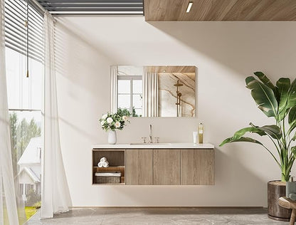 TETOTE Frameless Vanity Mirror 40" x 24" Large Bathroom Mirror for Wall, Bathroom, Living Room, Bedroom, Entryway, Gym, Yoga, Horizontally or Vertically