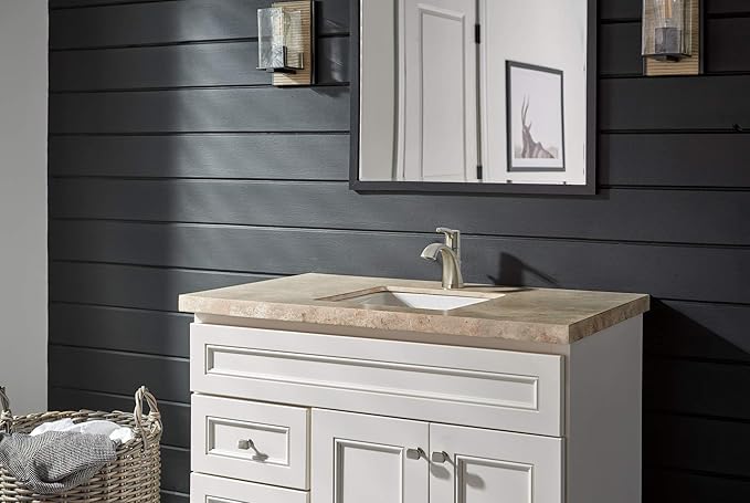 Peerless P1535LF-BN Parkwood Handle Lavatory Faucet Single Hole, Brushed Nickel