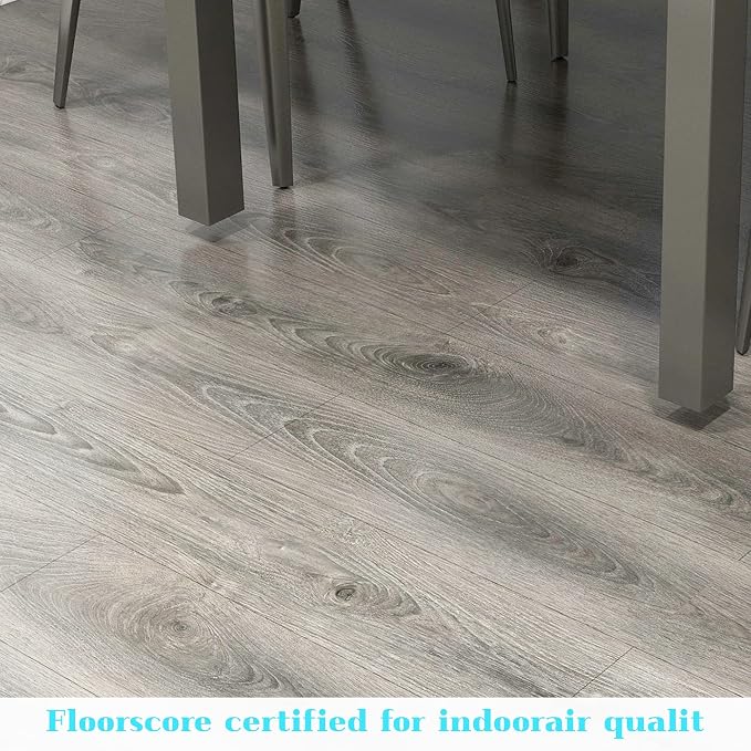 Lareko Peel and Stick Floor Tile, Waterproof Vinyl Plank Flooring | 36-Pack 54 Sq.Ft, Self-Adhesive Laminate Vinyl Tiles,Realistic Wood Grain for DIY Bathroom, Laundry Room & Rental Upgrades