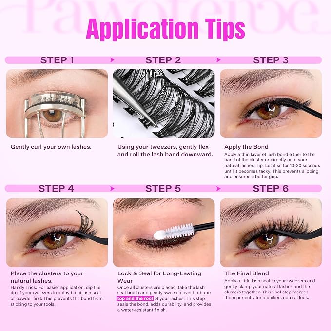 Lash Clusters 480pcs Individual Lashes 30D 40D Cluster Eyelash Extensions 11-16mm Eyelash Clusters Lash Extensions for Self Application (30D&40D, 0.07D, 11-16mm Value Pack)