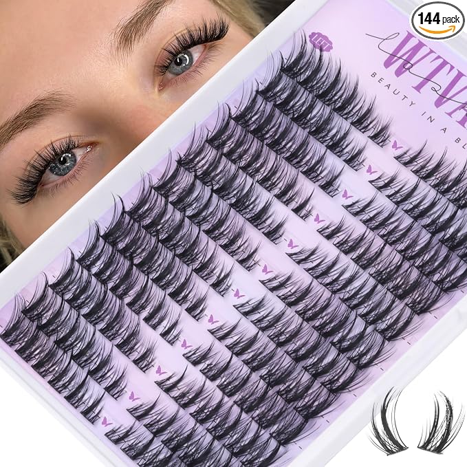 Wispy Lash Clusters Spiky Eyelash Clusters Left & Right Cluster Eyelashes Extensions Cat Eye Lashes Clusters 8-16mm Individual Lash Extension DIY by Wtvane