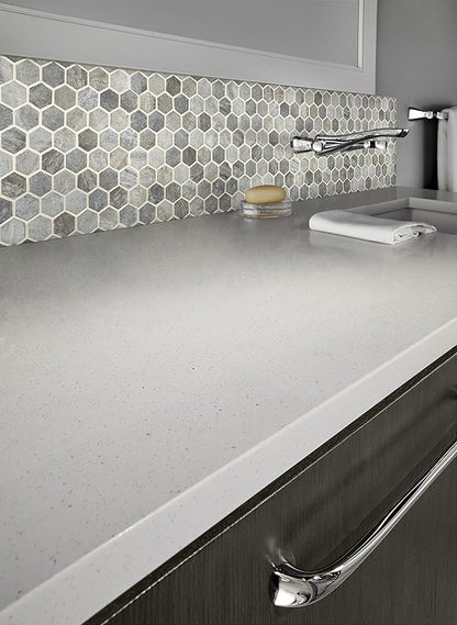 MSI Stonella Hexagon Textured Glass Mesh-Mounted Mosaic Tile for Bathroom, Kitchen Backsplash, Accent Wall Tile, and Shower Wall Tile