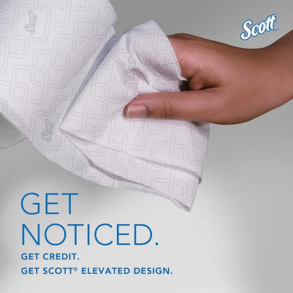 Scott Professional Coreless High-Capacity Jumbo Roll Toilet Paper, Bulk (07006), 2-Ply, Elevated Design, Septic Safe, White (12 Rolls at 1,150' Each, 13,800'/Case)