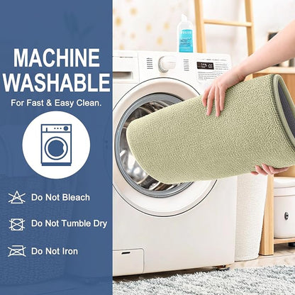 OLANLY Thick Memory Foam Bathroom Rugs 30x20, Absorbent Bath Mat, Vanilla | Soft Quick Dry Bath Rugs, Non-Slip, Machine Washable Carpet for Bathroom Floor, Tub and Shower, Home Decor Accessories