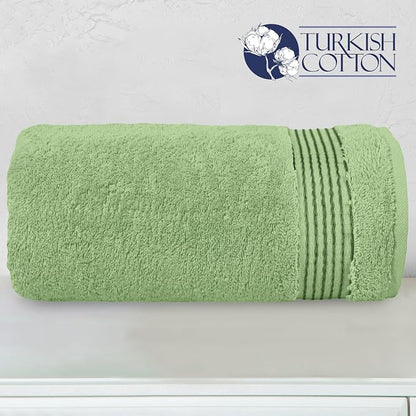 Elegant Comfort Premium Super Soft Highly Absorbent 1 Piece Oversized Bath Sheets - 40" x 80" inch, Luxurious Hotel Spa Quality 100% Turkish Cotton Extra Large Bath Towels for Adults, Sage